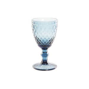 Pack 6 copas cristal redonda azul pc-191407