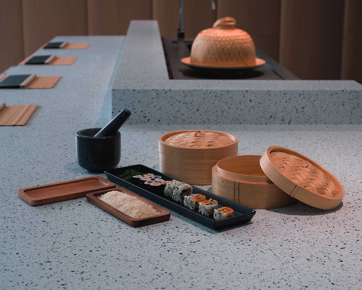 Krion Solid Surface Encimeras de cocina sin juntas