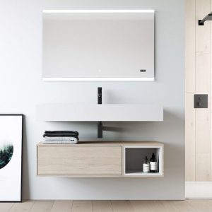 Mueble Baño Sakura 80 cm Roble Aurora / Blanco