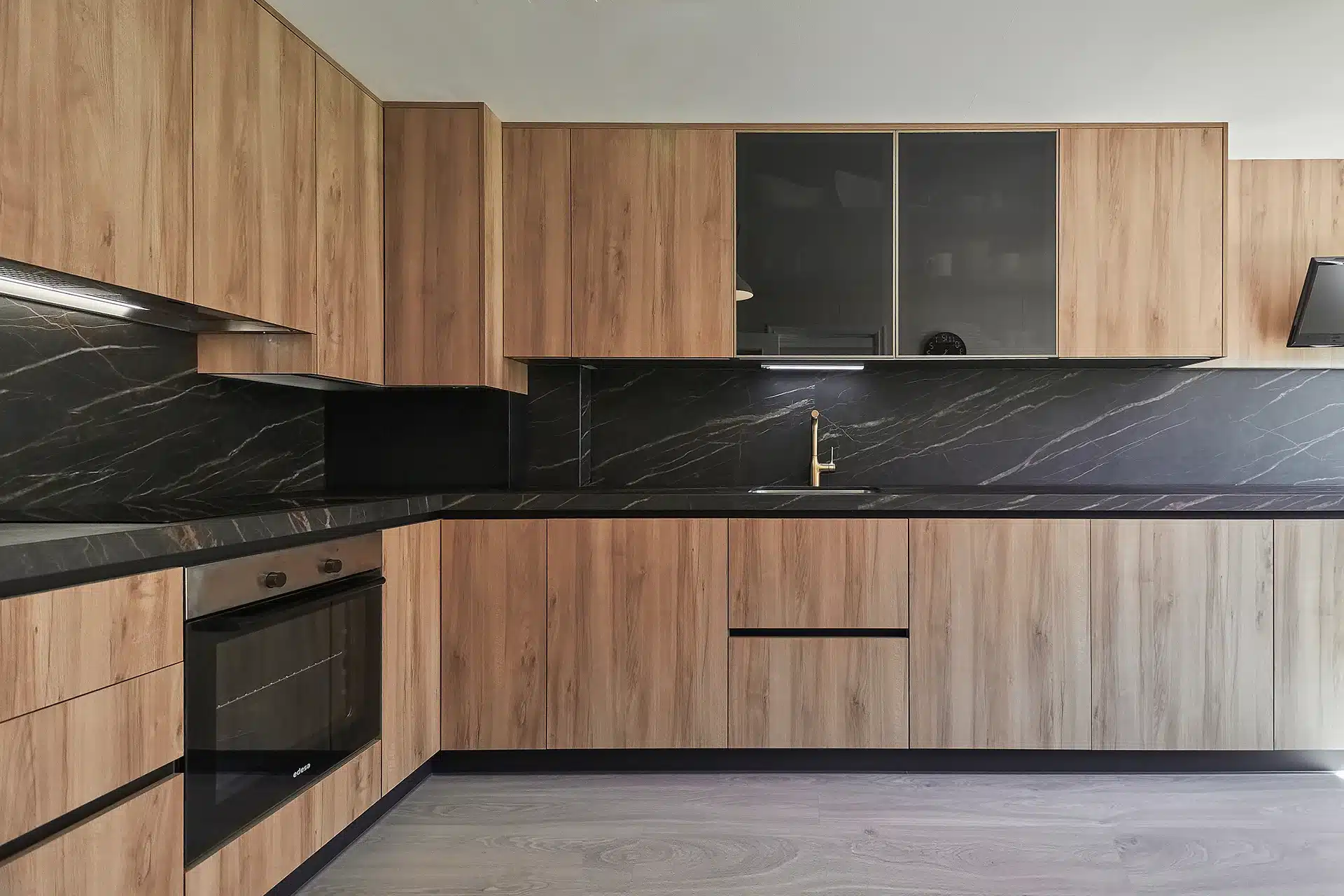 Frontal de reforma de cocina en Utebo. Marvi cocinas.