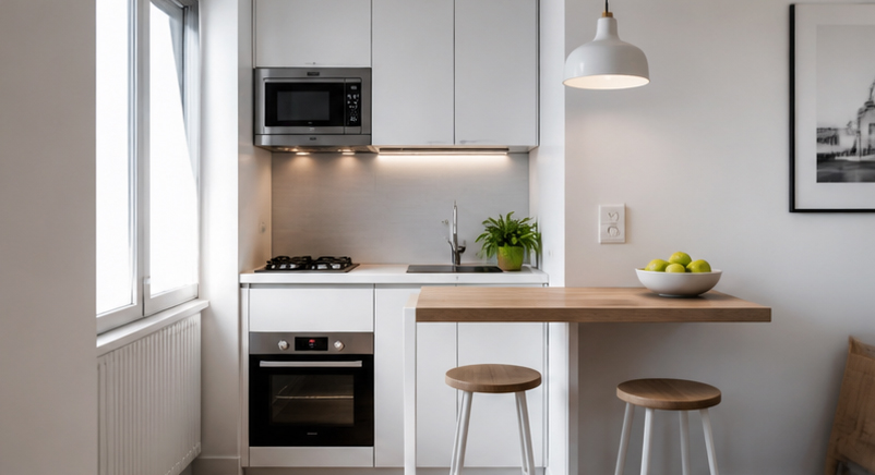 reforma de cocina pequeña. Marvi cocinas Zaragoza.